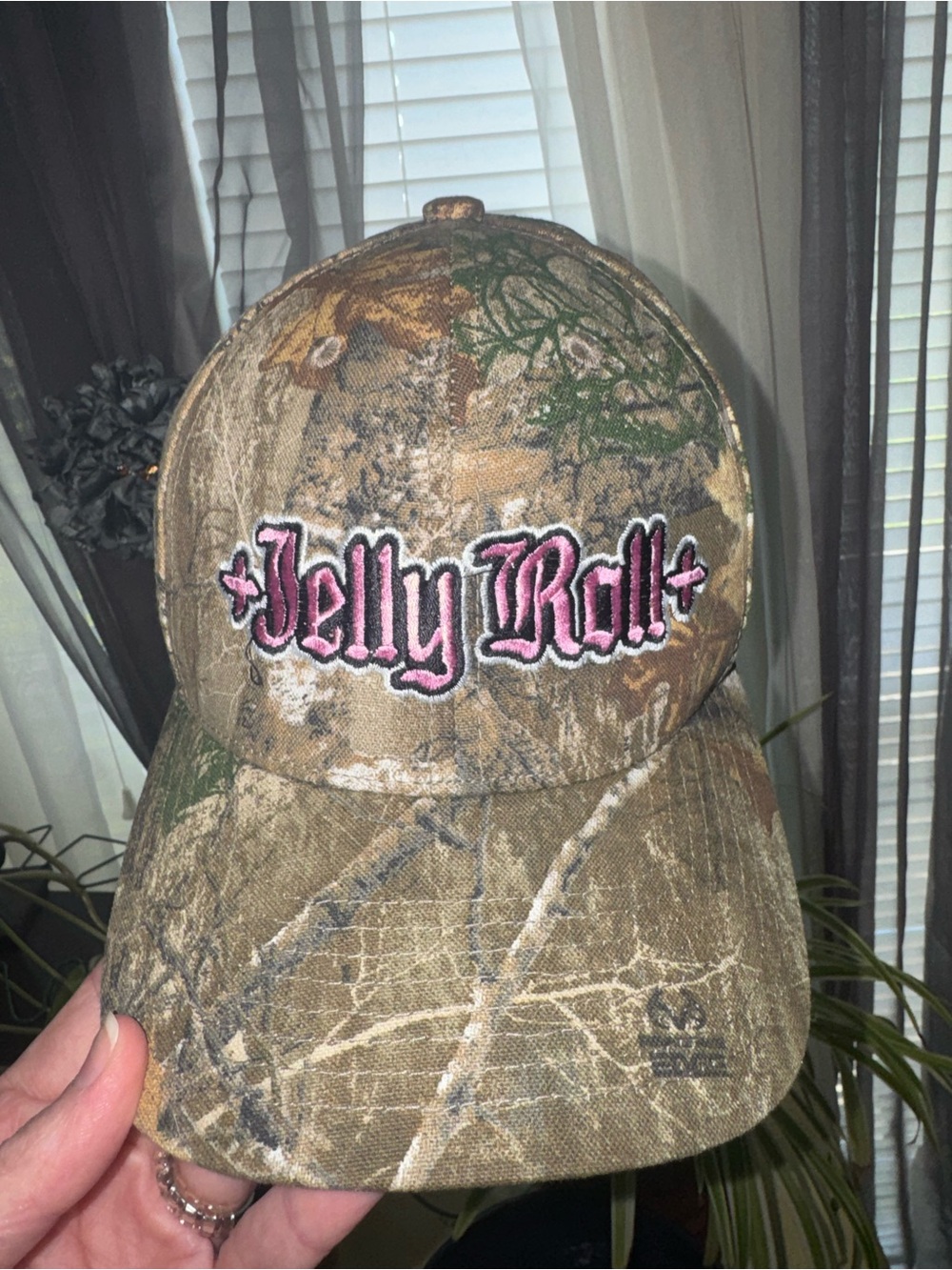 Realtree Jelly Roll Camo Hat - Pink Logo